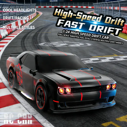 🏎️49% OFF 4WD RC Drift Car For Kids- 2.4GHz Remote Control Racing Car With LED Lights