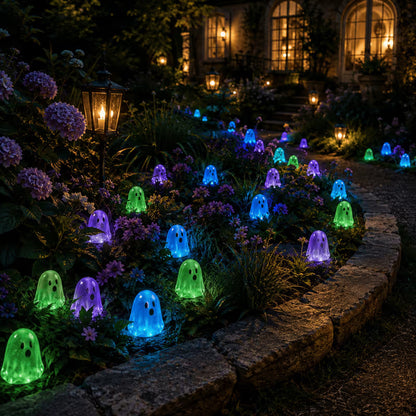 ⏳Last day 49% OFF - 👻Glow In Dark Cute Ghost Resin Bead Set