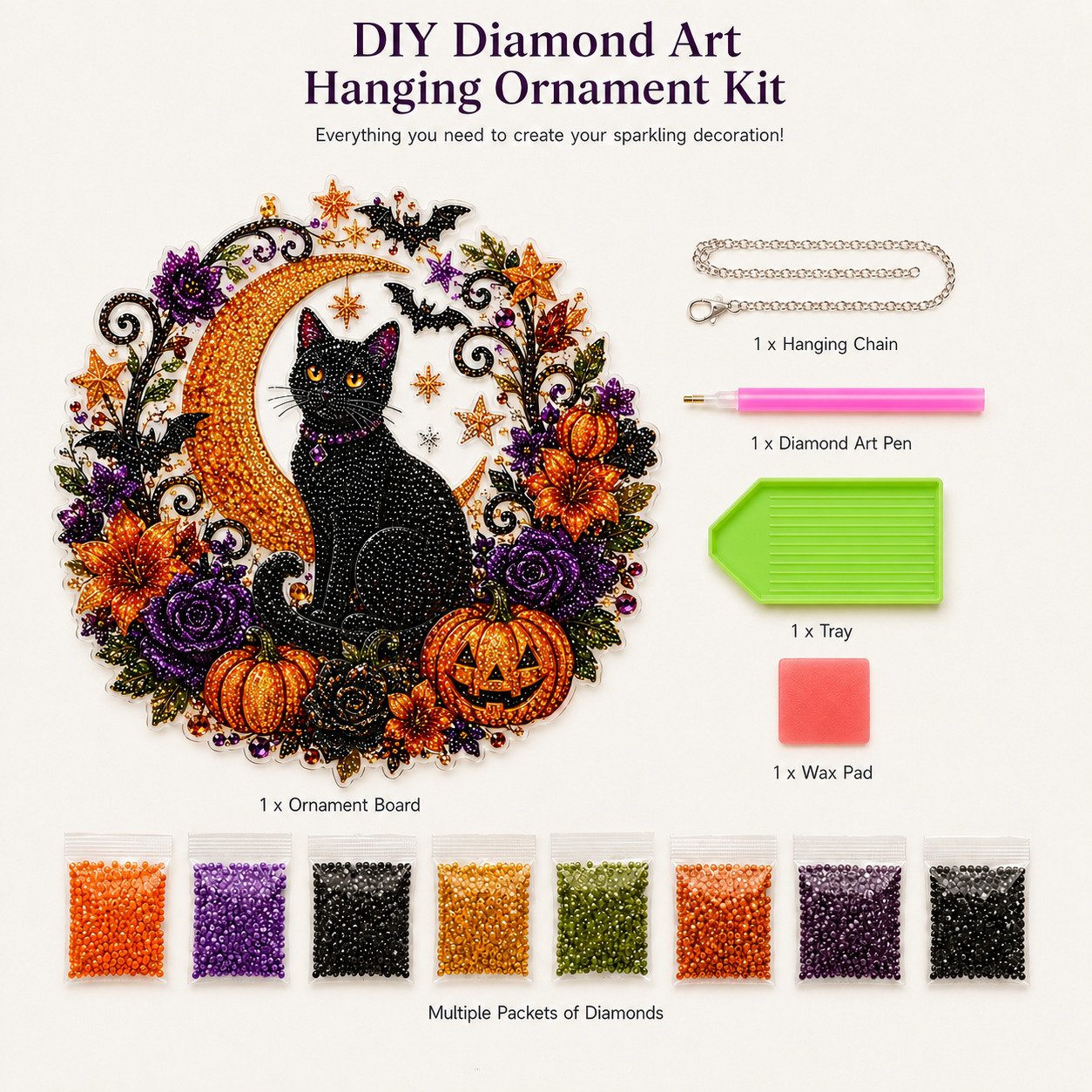 ✨🎃Halloween Pearl Art Hanging Ornament Kit👻