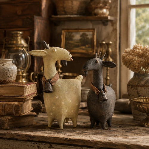 🔥Whimsical Farmhouse Goat Figurines🐐