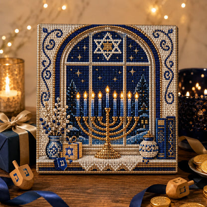 🎁Last Day 49% OFF - 🕎✨DIY Hanukkah Pearl Art Kit