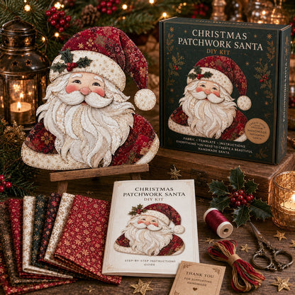 🔥LAST DAY 49% OFF - 🎅Christmas Patchwork Fabric DIY Decor Kit