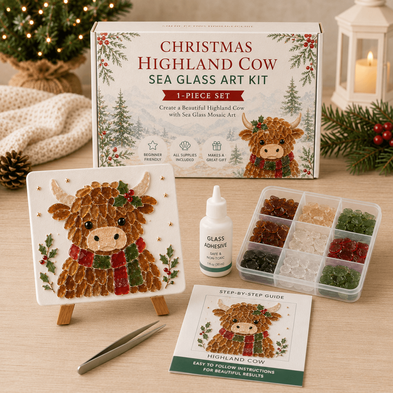 🎅🎄 Create your own magical Christmas sea glass art 🦌✨(🔥🔥🔥50% Off)