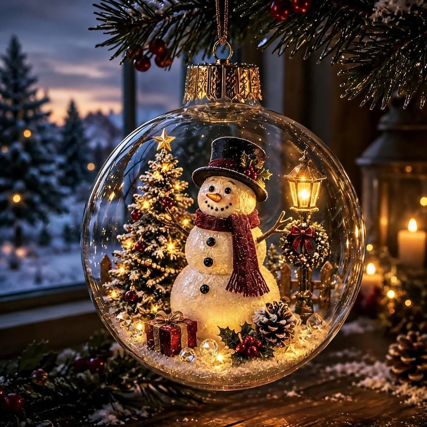 🔥HOT SALE 49% OFF -🎄Glowing Christmas Diorama Ornament🎅