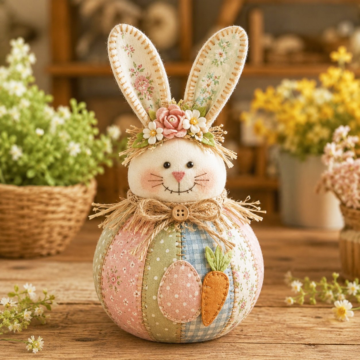 🔥Last Day 49% OFF -🎄🎅 Patchwork Fabric Doll DIY Kit
