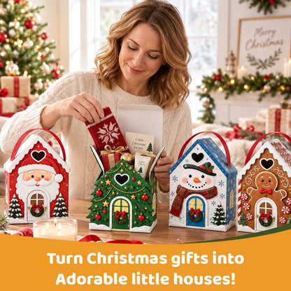 Christmas Cottage Gift Box – 5 Festive Designs for Candy & Small Gifts