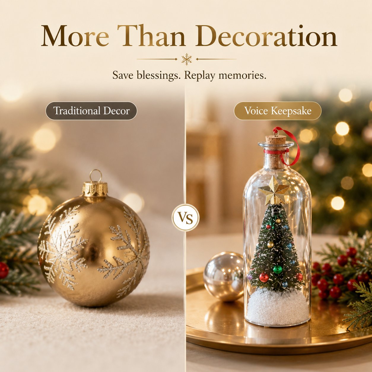 🎅🎄A Christmas Sale -Recordable Christmas Tree Message In A Bottle