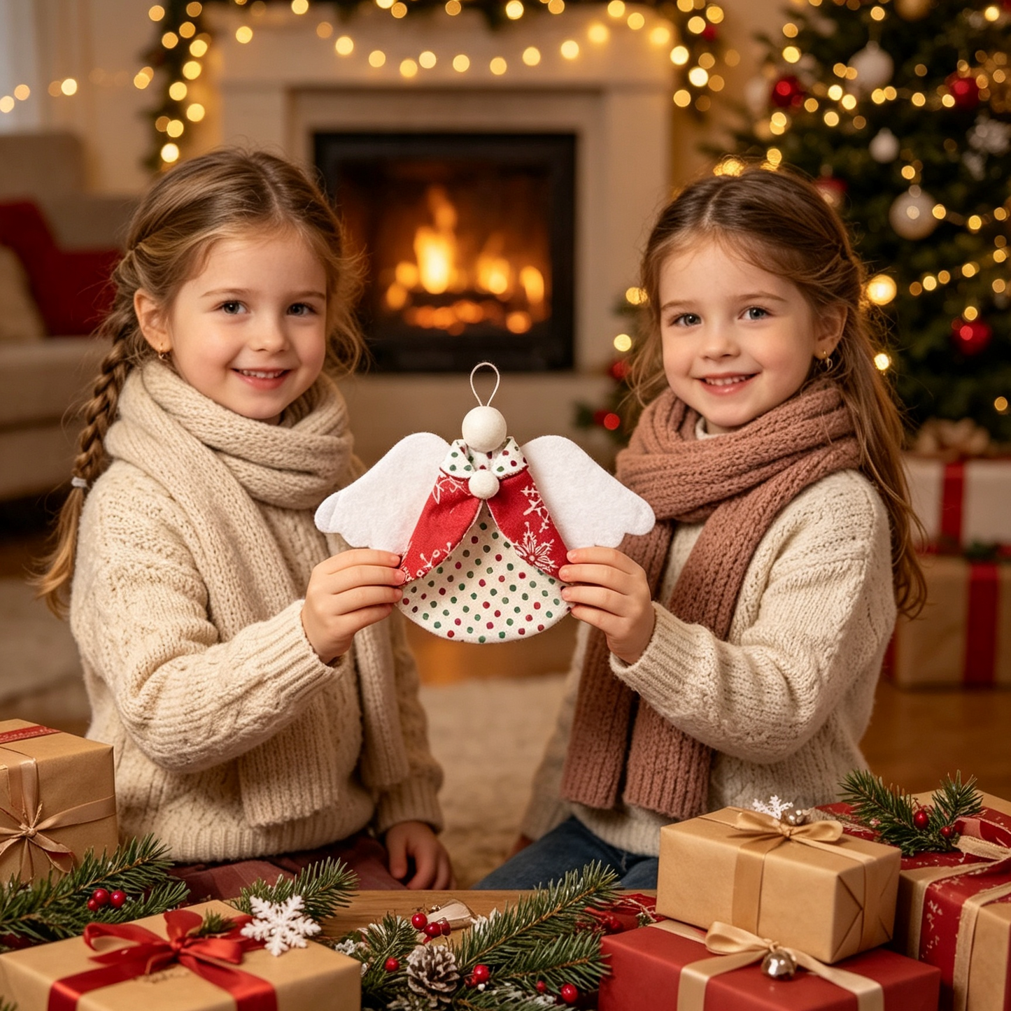Guardian Angel Christmas Ornaments Template-With Instructions