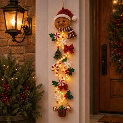⏳ Last Day 49% OFF – 🎄Glowing Christmas Door Hanger | 6 Festive Lighted Designs with Warm Glow, Dimensional Details & Space-Saving Vertical Décor ✨