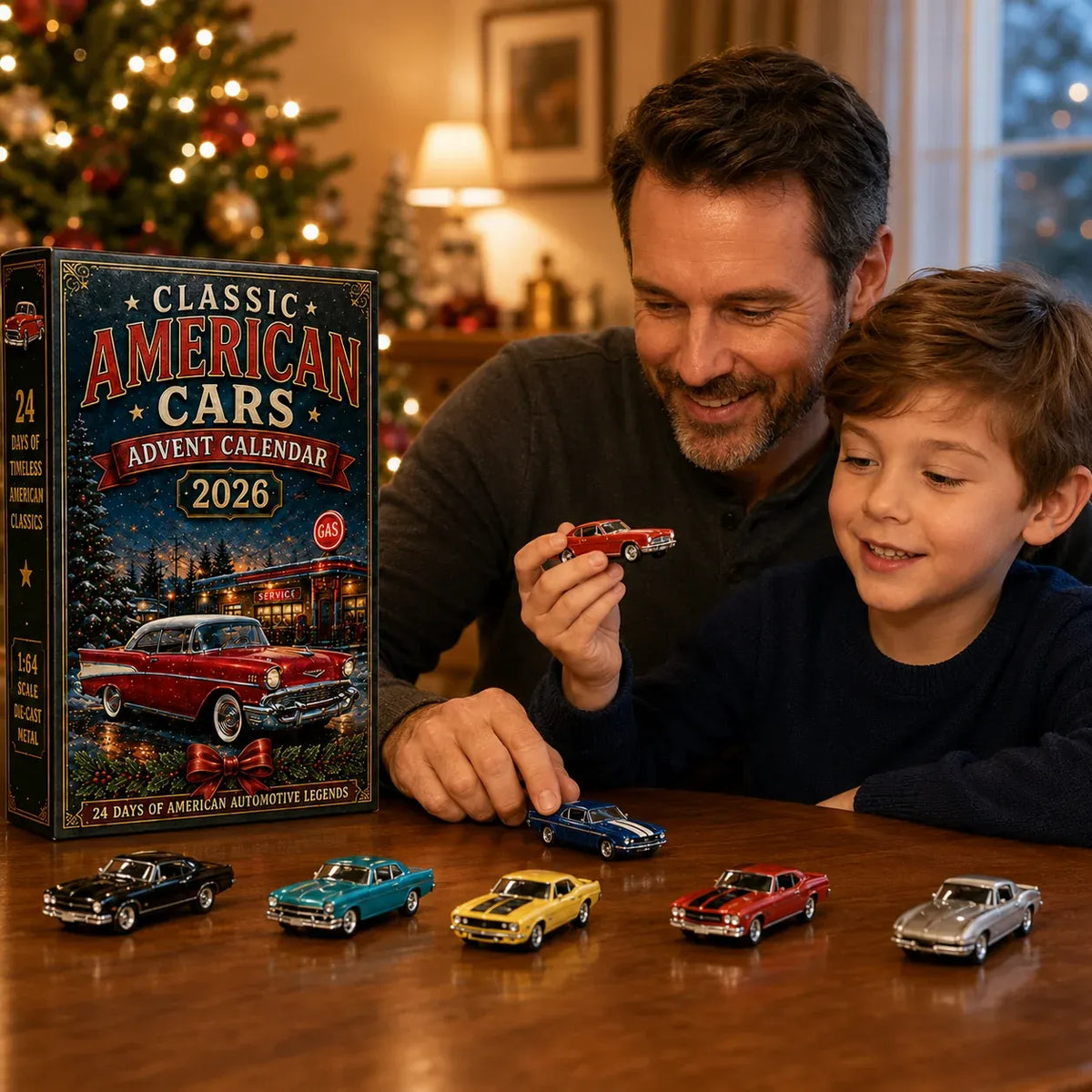 🔥😍 2026 Vehicle Advent Calendar Collection – 24 Days of Classic Machines, Trucks🎄