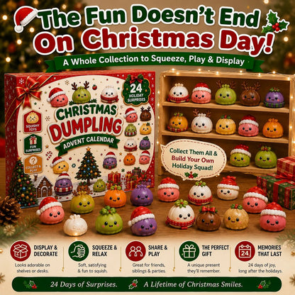 🎅 CHRISTMAS SPECIAL | 24 Days of Mini Squishies – Cute 2026 Advent Calendar with Daily Dumpling