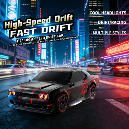 🏎️49% OFF 4WD RC Drift Car For Kids- 2.4GHz Remote Control Racing Car With LED Lights