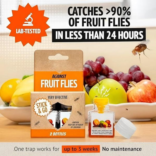🔥LAST DAY 49% OFF - Ultra-Strong Fruit Fly Trap - User Friendly (Up to 3 Weeks per Bottle)