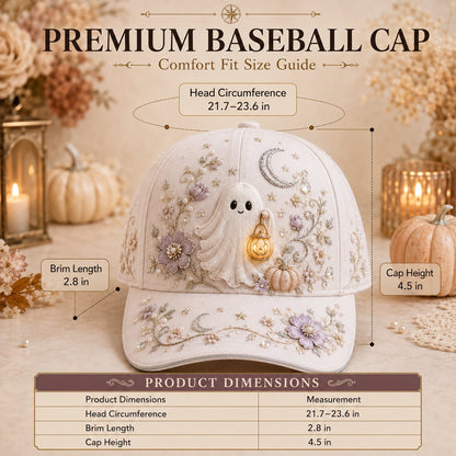 🎃3D Halloween Embroidery Cap I Spooky Cute Adjustable Hat for Fall Outfits, Daily Styling & Halloween Parties