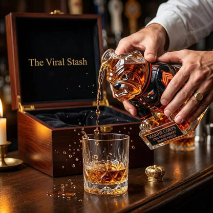 Limited-Time Offer 250th Anniversarymilitary-Inspired Bulldogwhiskey Decanter Set