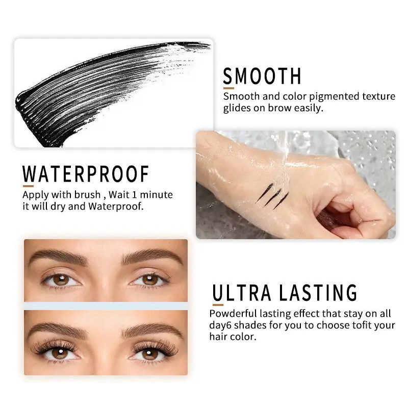 Waterproof Mascara forLong-Lasting 24-HourThick & Well-Defined Lashes