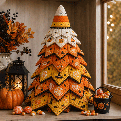 🔥Last Day 49% OFF - 🎃DIY Halloween Quilted Fabric Tree Kit