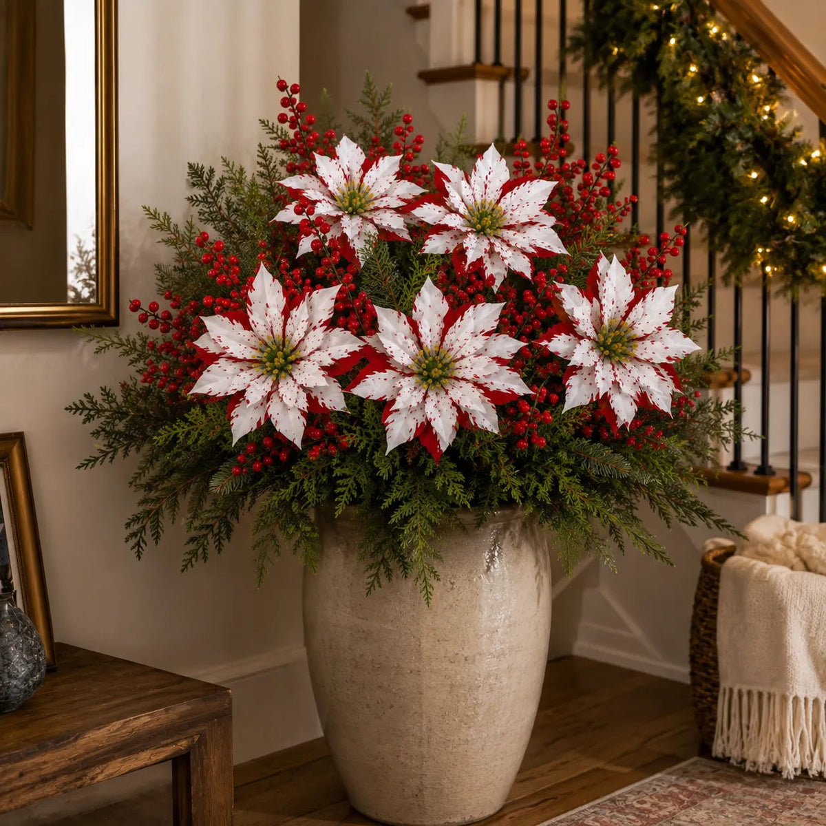 ❀Last Day 49% OFF - Christmas Poinsettia Planter Inserts