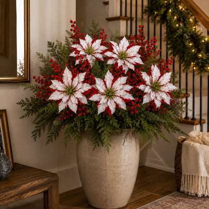 ❀Last Day 49% OFF - Christmas Poinsettia Planter Inserts