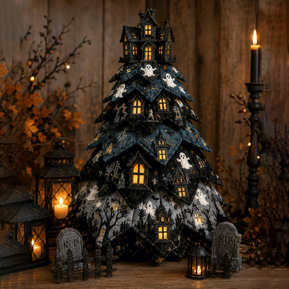 🔥Last Day 49% OFF - 🎃DIY Halloween Quilted Fabric Tree Kit