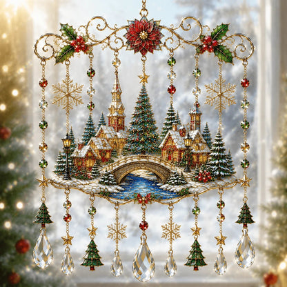🔥Last Day 49% OFF- Handmade Christmas Stained Glass Window Hanging