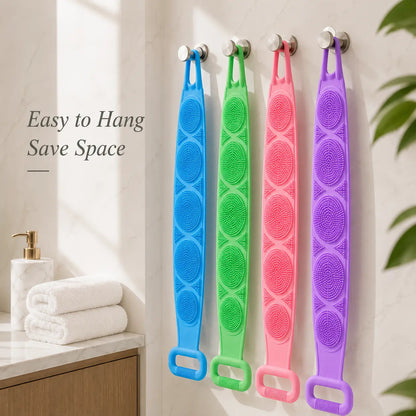 💦Summer Limited-Time 50% OFF 🛁Double-Sided Silicone Back Scrubber- Easily exfoliate dead skin
