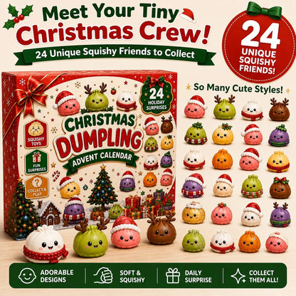 🎅 CHRISTMAS SPECIAL | 24 Days of Mini Squishies – Cute 2026 Advent Calendar with Daily Dumpling