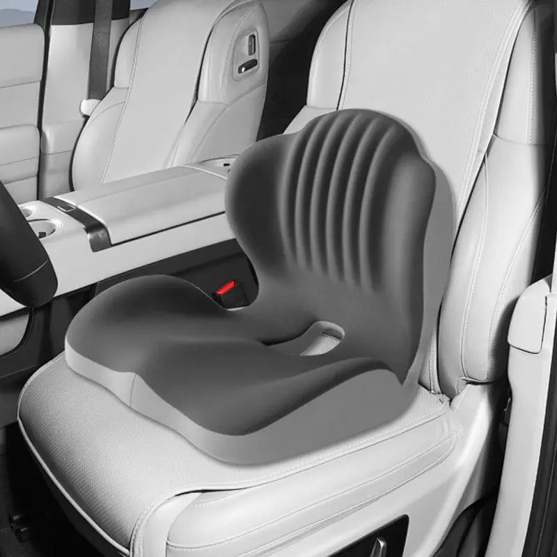 Ergonomic Memory Foam Seat Cushion with Lumbar & Back Support, Relieves Back Pain,Reduces Pressure