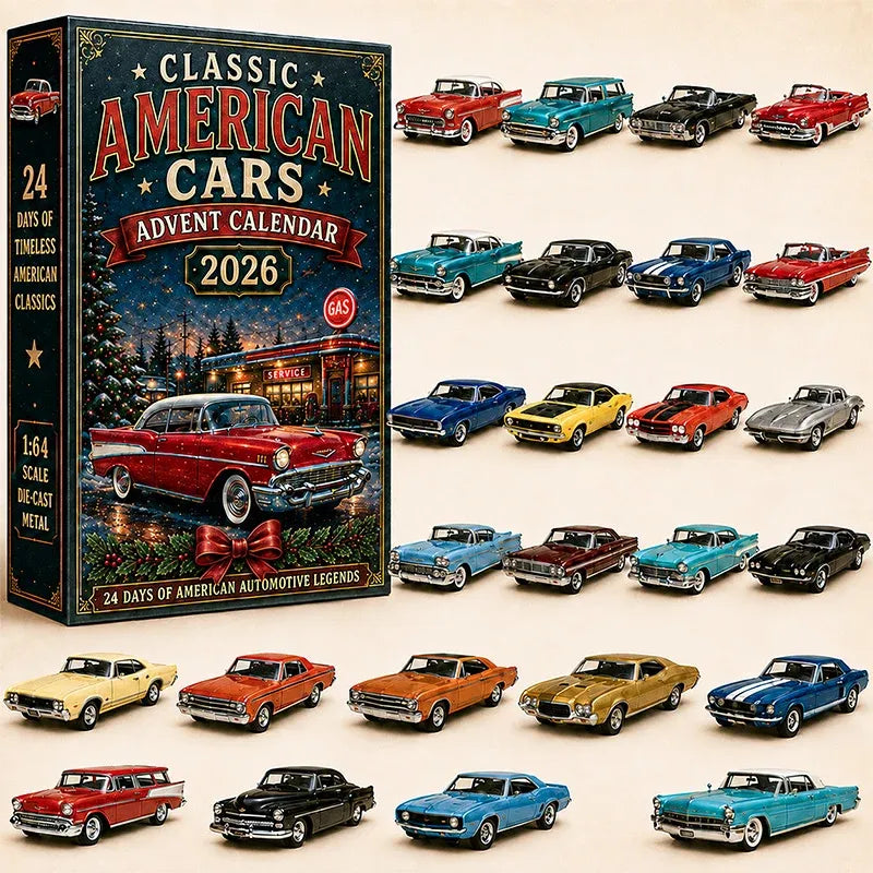 🔥😍 2026 Vehicle Advent Calendar Collection – 24 Days of Classic Machines, Trucks🎄
