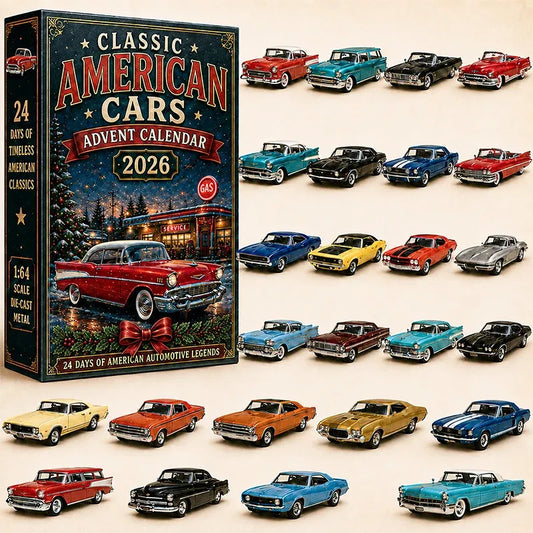 🔥😍 2026 Vehicle Advent Calendar Collection – 24 Days of Classic Machines, Trucks🎄