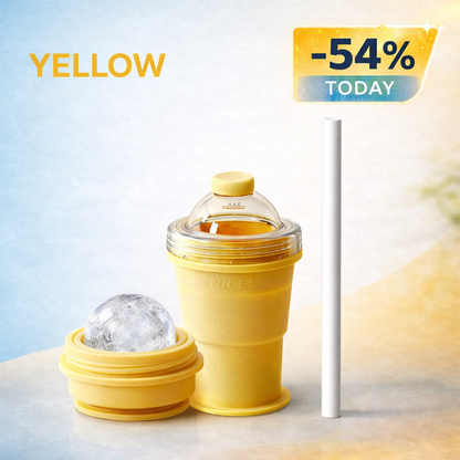 🔥Last Day 49% OFF - Foldable Ice Cup with Straw