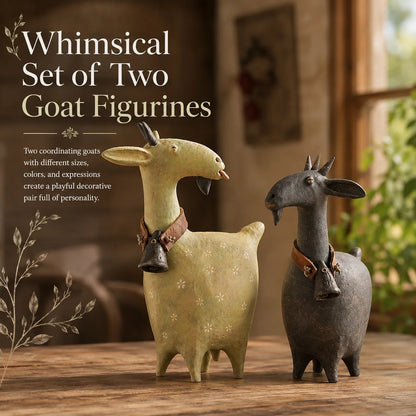 🔥Whimsical Farmhouse Goat Figurines🐐