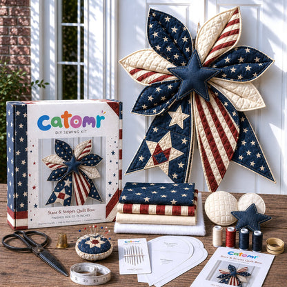 🔥Last Day 50% OFF- Large Patchwork Bow Sewing Kit💕