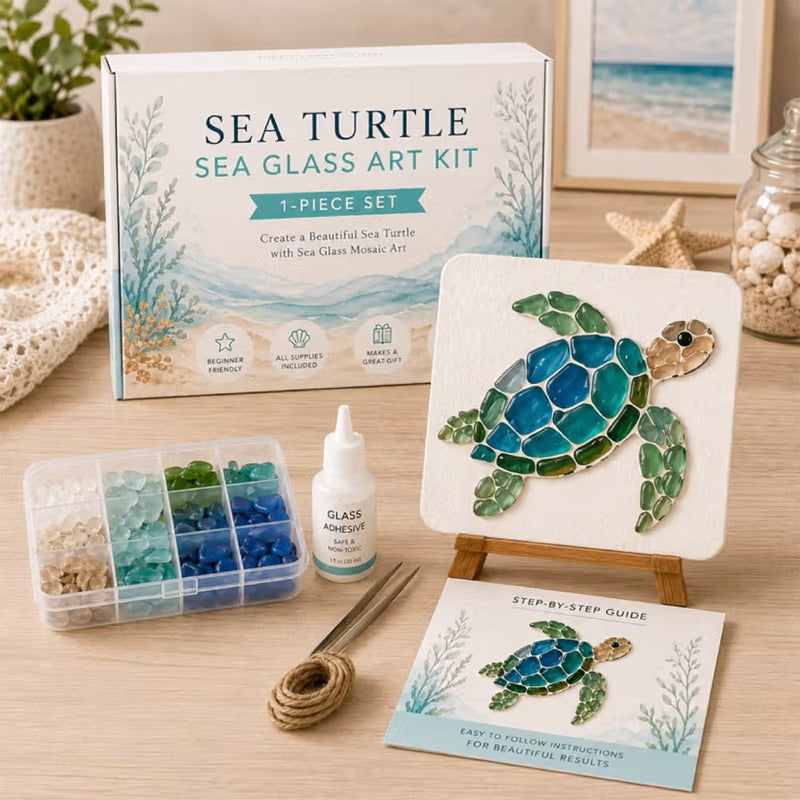 🌊✨ Ocean-Themed Art DIY Kit – Create a Stunning Mosaic Masterpiece