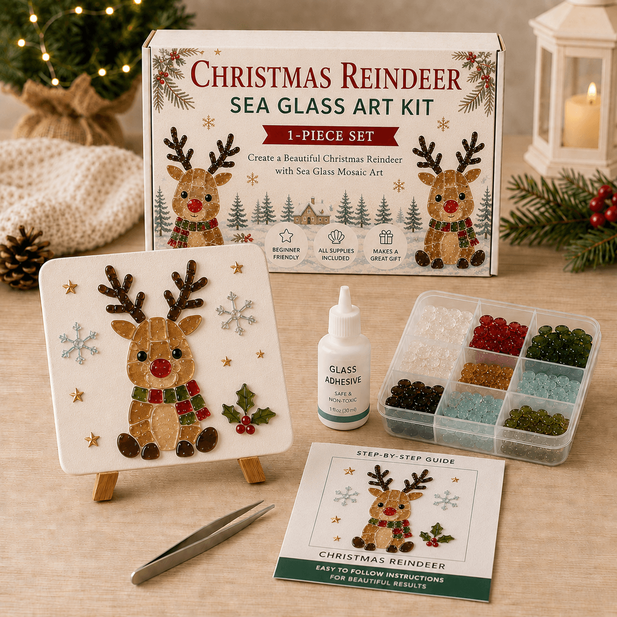 🎅🎄 Create your own magical Christmas sea glass art 🦌✨(🔥🔥🔥50% Off)