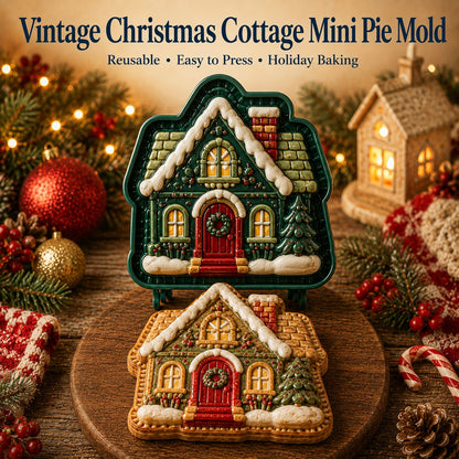 ⏳ Last Day 49% OFF – 🎄 9-Design Christmas Mini Pie Mold Collection🥧✨
