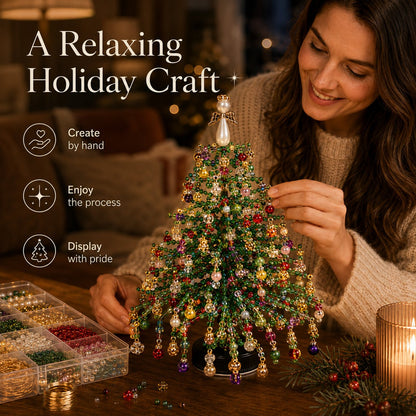 🎄🔥 Last Day 49% OFF✨DIY Beaded Christmas Tree Kit🎅