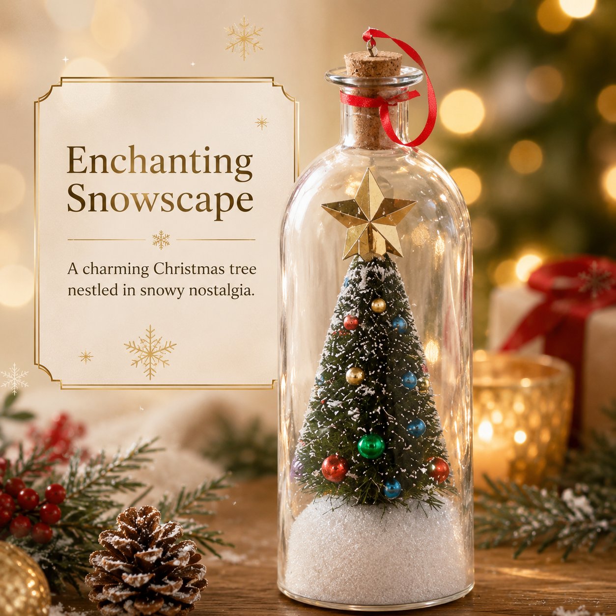 🎅🎄A Christmas Sale -Recordable Christmas Tree Message In A Bottle