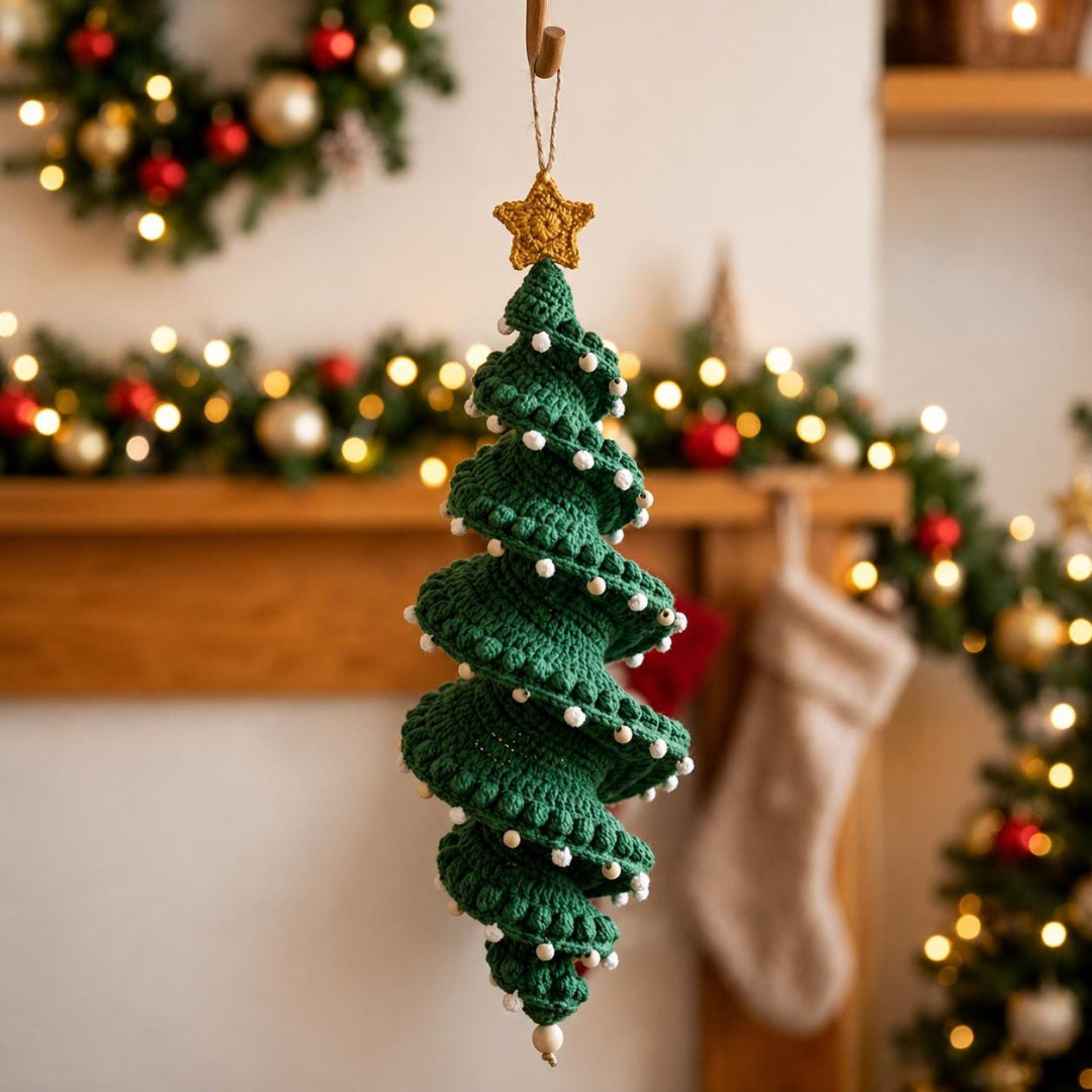 🔥Last Day 49% OFF✨Crochet Snowman Spiral Ornament DIY Kit