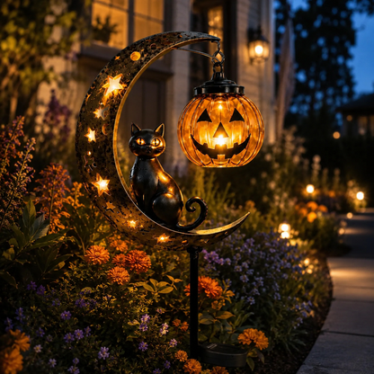 🎃Halloween Early Bird Sale | 49% OFF Pumpkin Moon Garden Stake Light