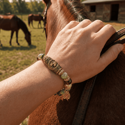 🔥Limited Edition🐎 Western Horse Guardian Crystal Bracelet👍