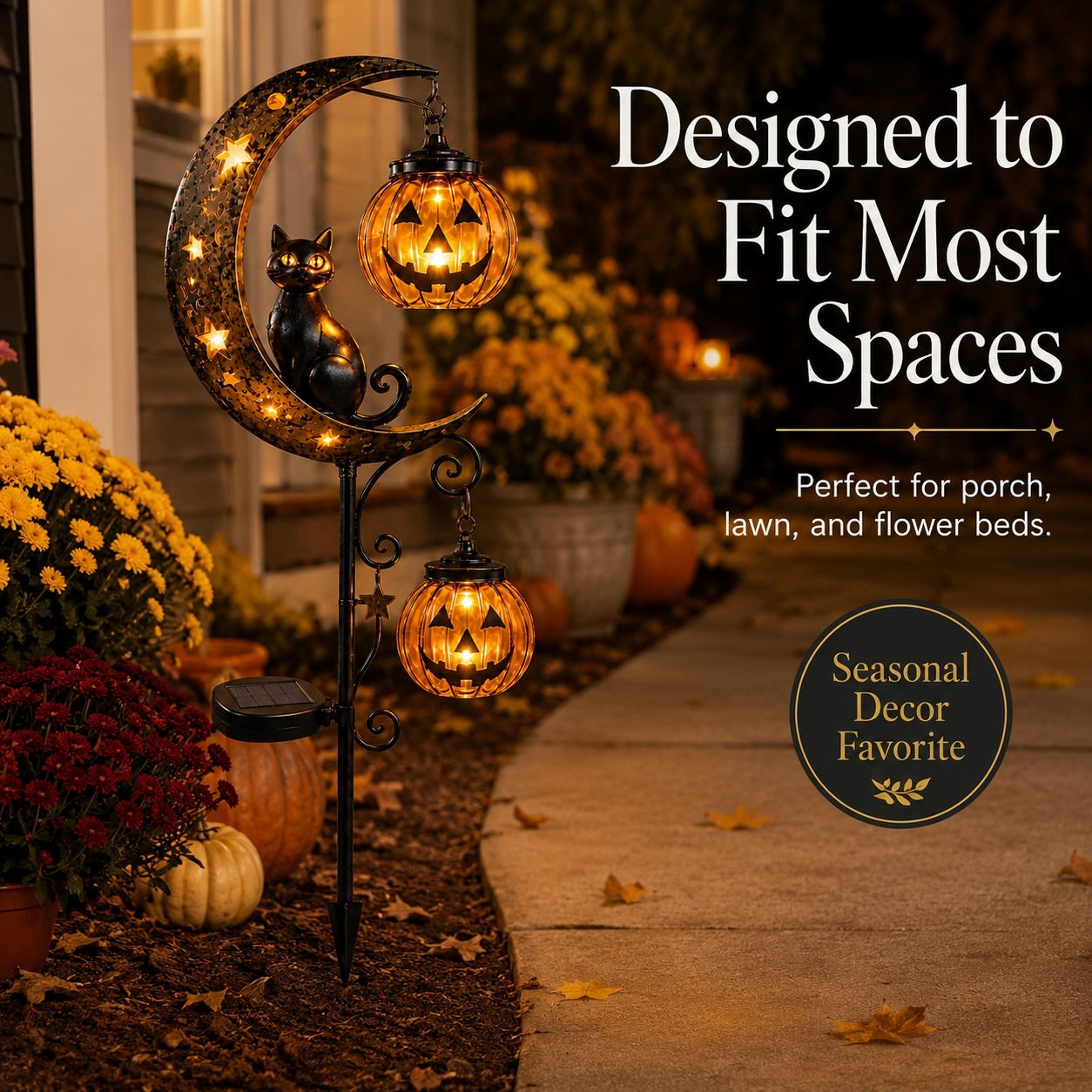 🎃Halloween Early Bird Sale | 49% OFF Pumpkin Moon Garden Stake Light