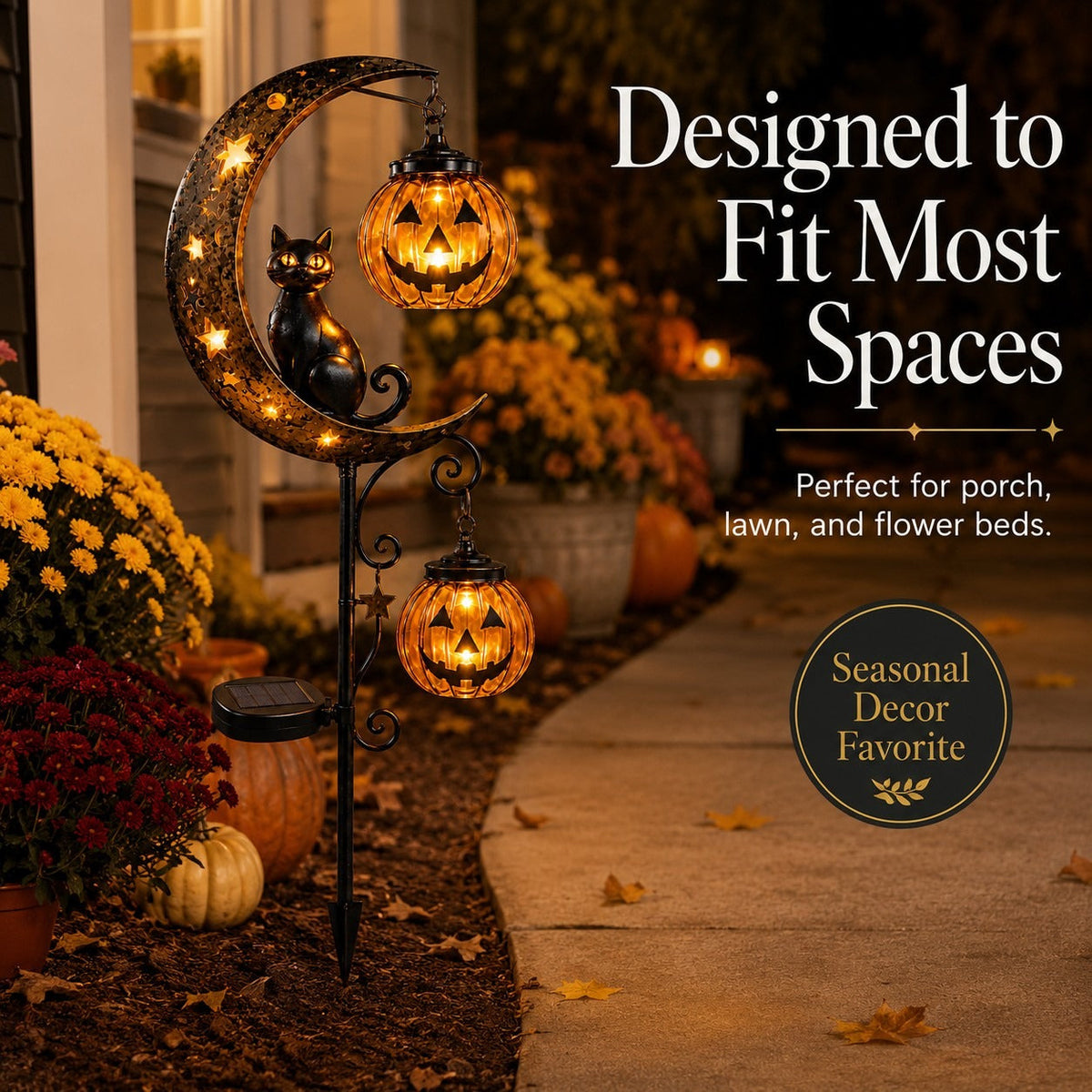 🎃Halloween Early Bird Sale | 49% OFF Pumpkin Moon Garden Stake Light