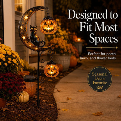 🎃Halloween Early Bird Sale | 49% OFF Pumpkin Moon Garden Stake Light