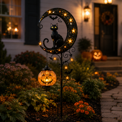🎃Halloween Early Bird Sale | 49% OFF Pumpkin Moon Garden Stake Light