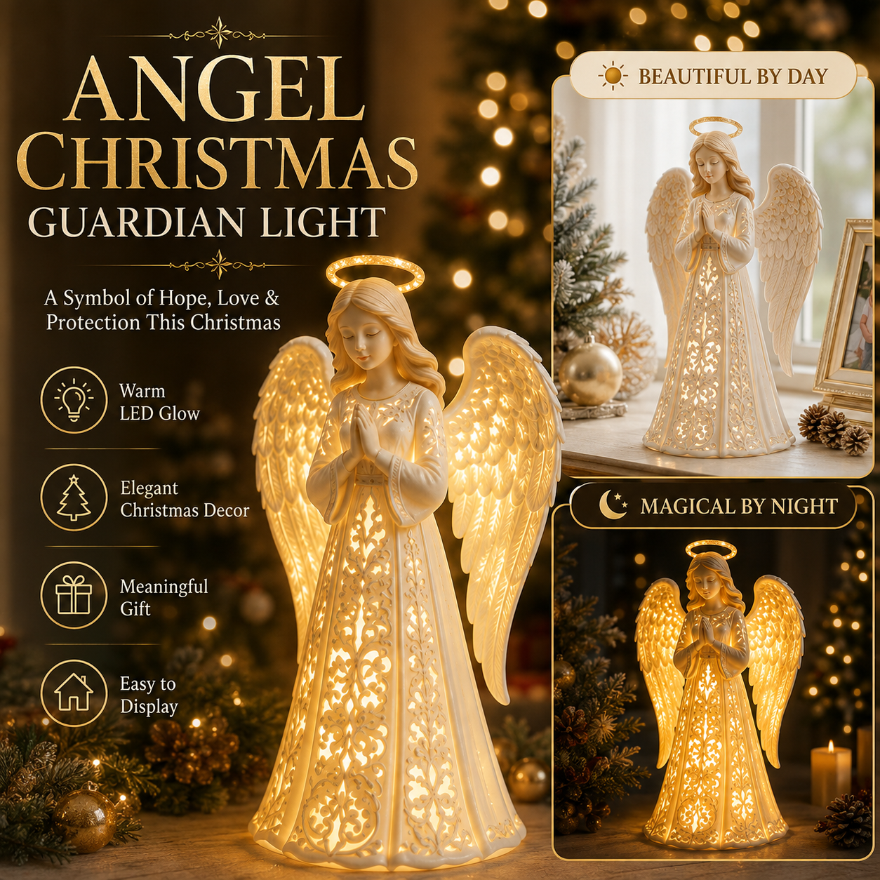 ✨Angel Christmas Guardian Light - A Symbol of Hope, Love & Protection
