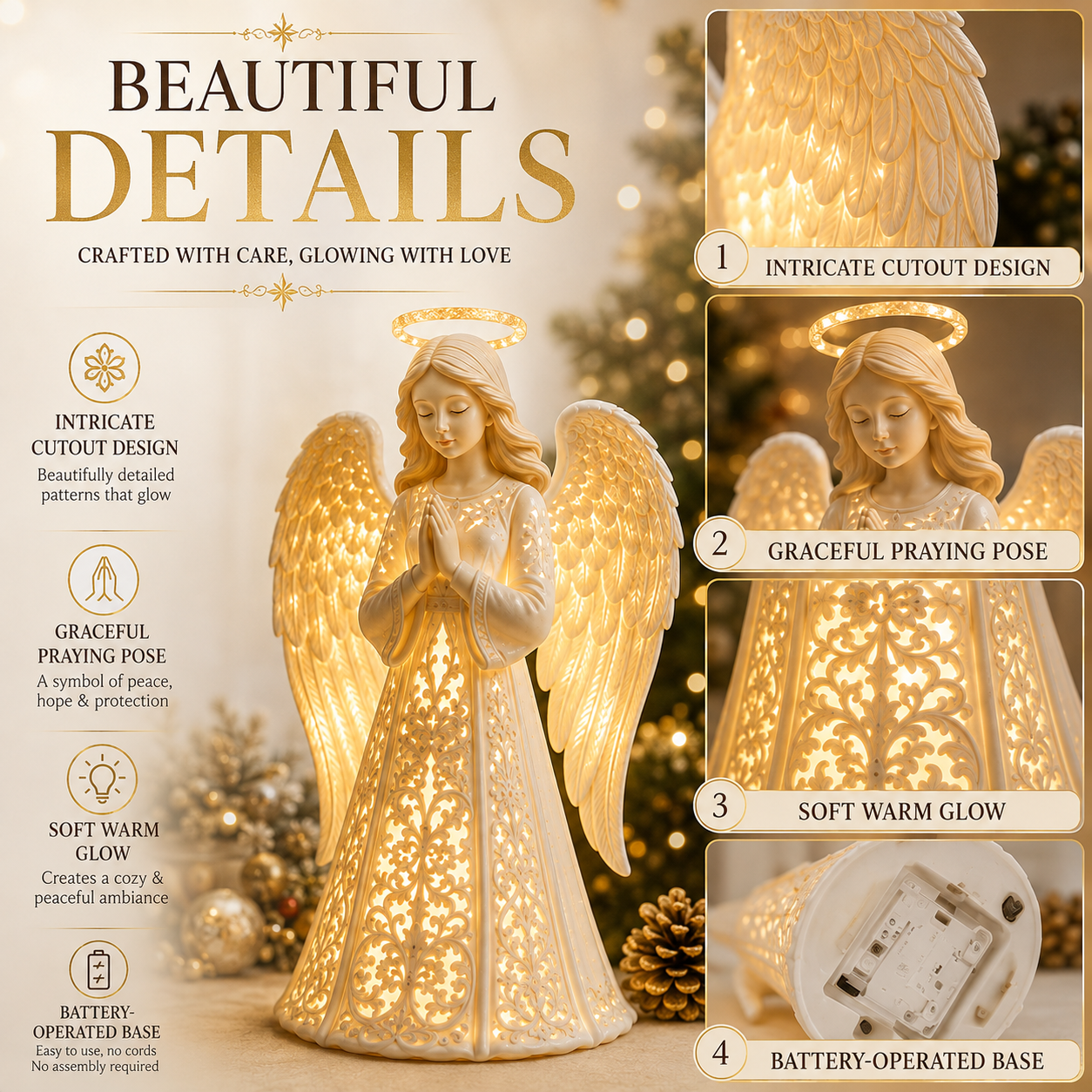 ✨Angel Christmas Guardian Light - A Symbol of Hope, Love & Protection
