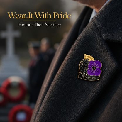 Limited Edition War Horse Purple 111th Anniversary Remembrance Brooch