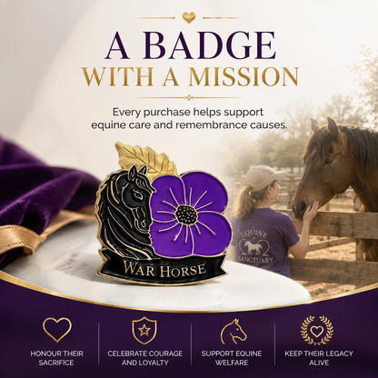 Limited Edition War Horse Purple 111th Anniversary Remembrance Brooch