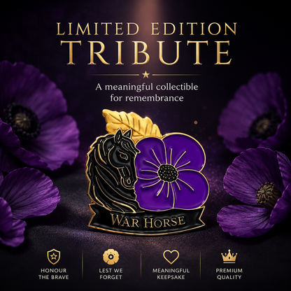 Limited Edition War Horse Purple 111th Anniversary Remembrance Brooch